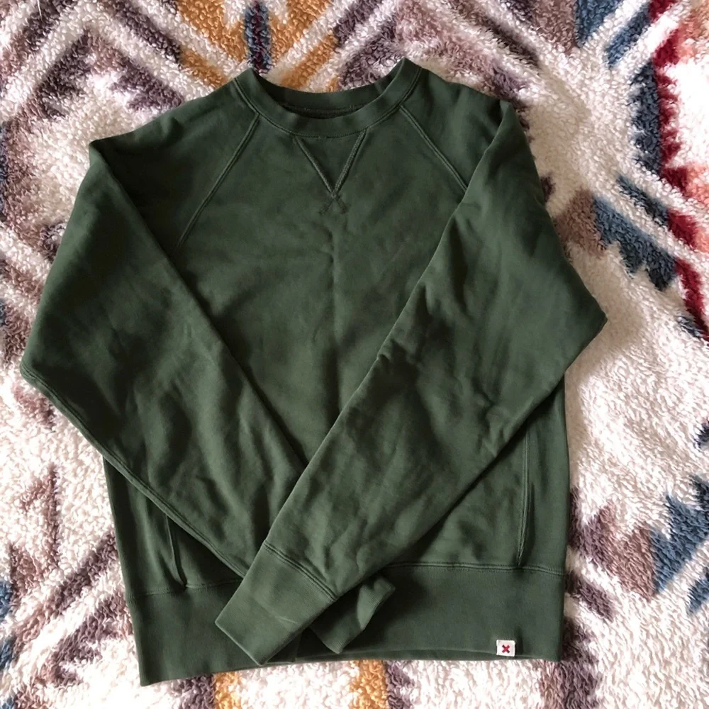 Best Made Co. Olive Crewneck Sweater - Picture 2 of 4